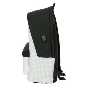 Laptop Backpack Real Madrid C.F. 24/25 White Grey 31 x 44 x 18 cm 15,6"-1