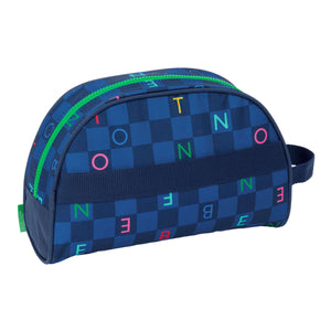Travel Vanity Case Benetton Damero Navy Blue 28 x 18 x 10 cm-3
