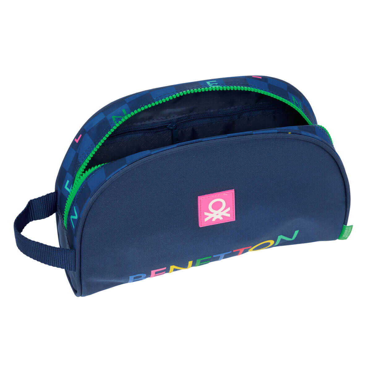 Travel Vanity Case Benetton Damero Navy Blue 28 x 18 x 10 cm-0