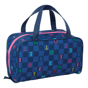 Travel Vanity Case Benetton Damero Navy Blue 31 x 14 x 19 cm-2