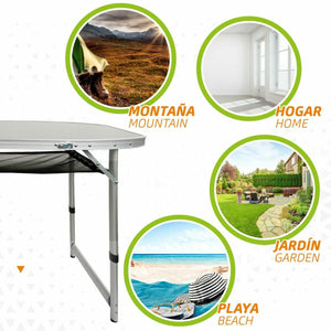 Folding Table Aktive 149 x 80 x 59 cm Camping-2