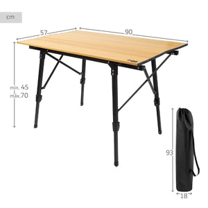 Folding Table Aktive Glamping Sabana Aluminium Soil 90 x 70 x 57 cm-1