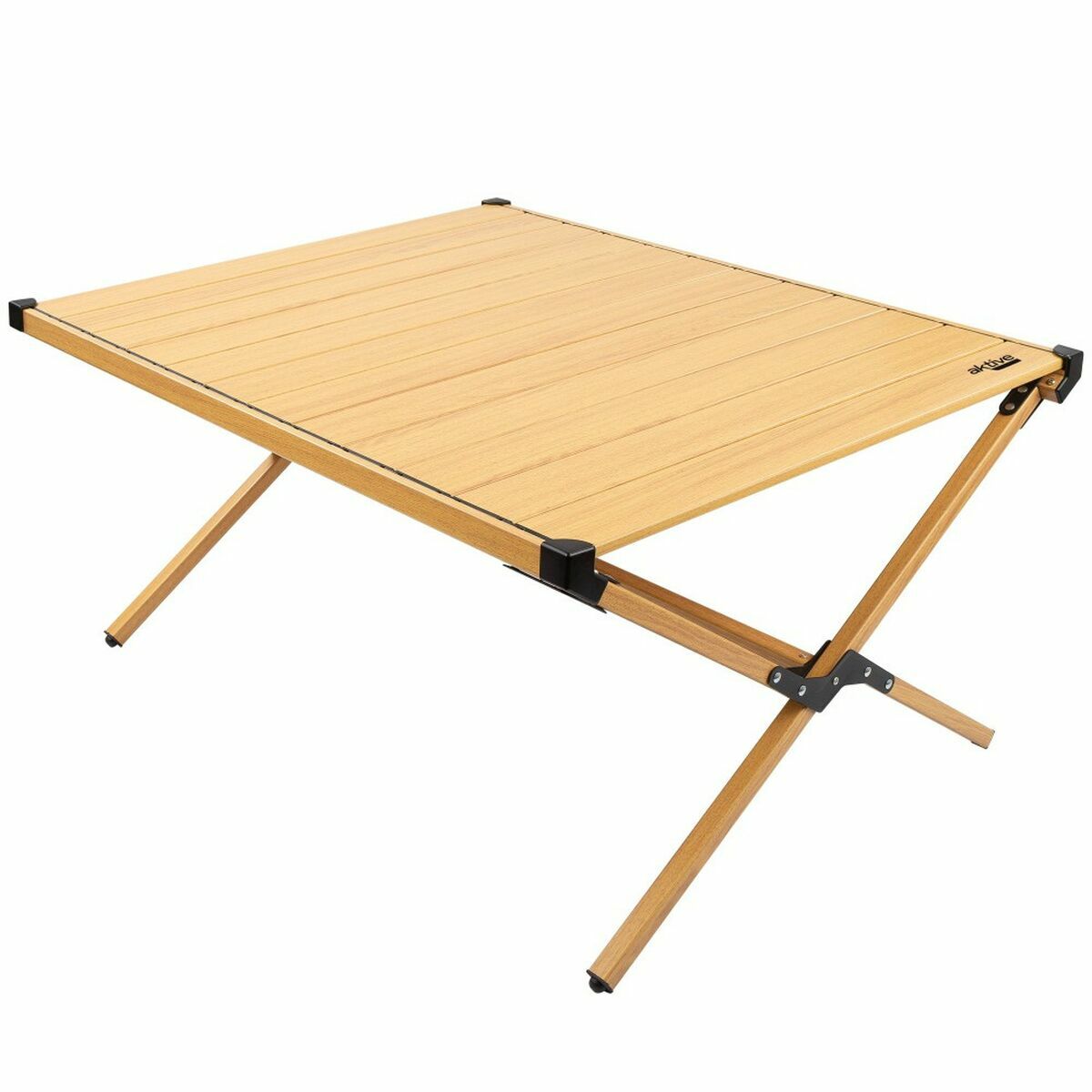 Folding Table Aktive Rectangular Camping Aluminium 88,5 x 70,5 x 43 cm-0