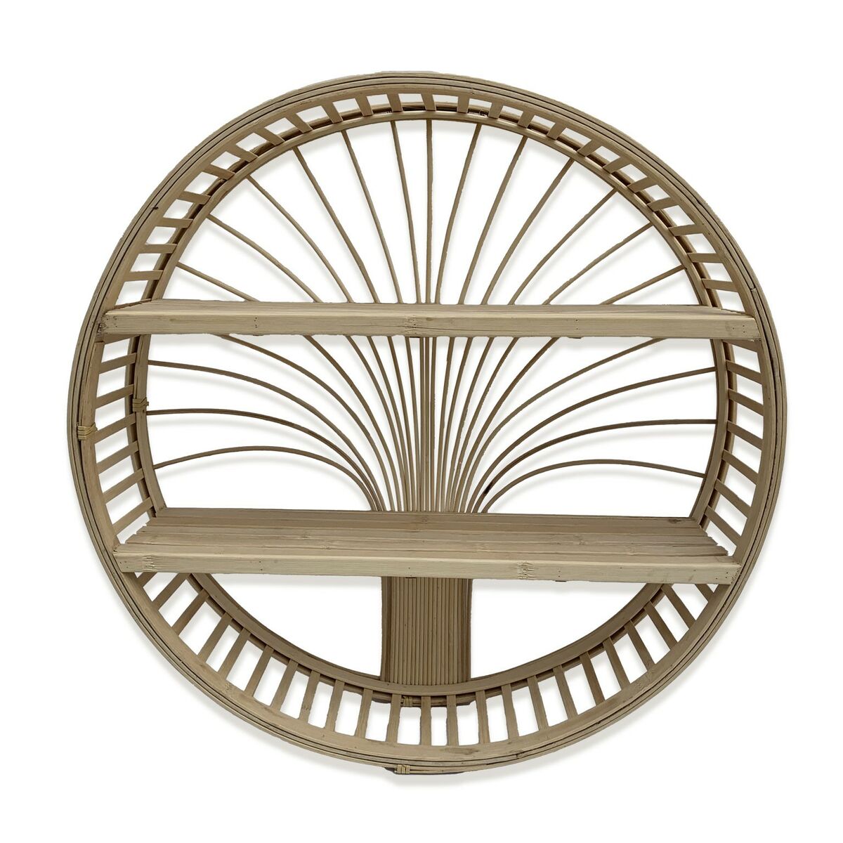 Shelves Versa Bamboo 13 x 50 x 50 cm Circular-0