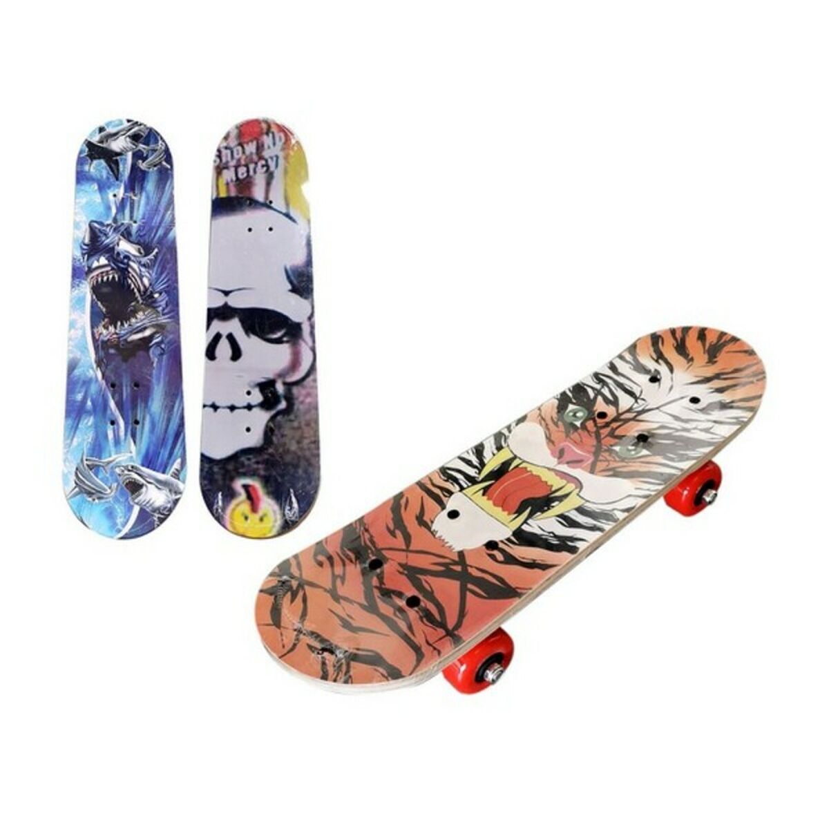 Colorful skateboards for children, perfect for outdoor adventures and camping activities from revlando.com.