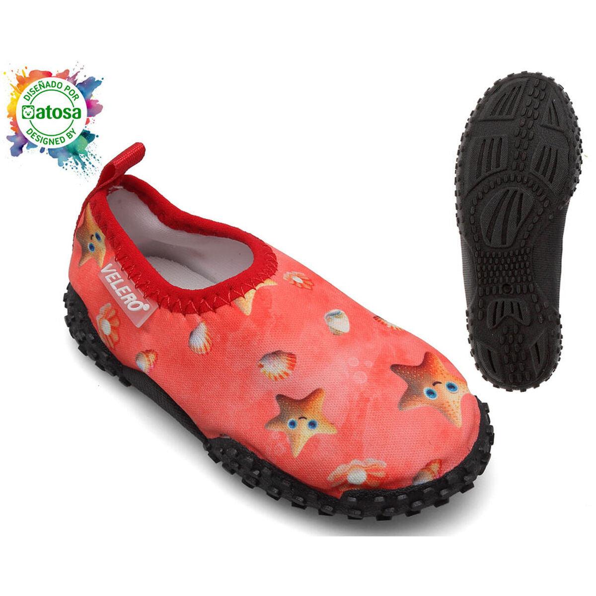 Children's Socks Red Starfish-3