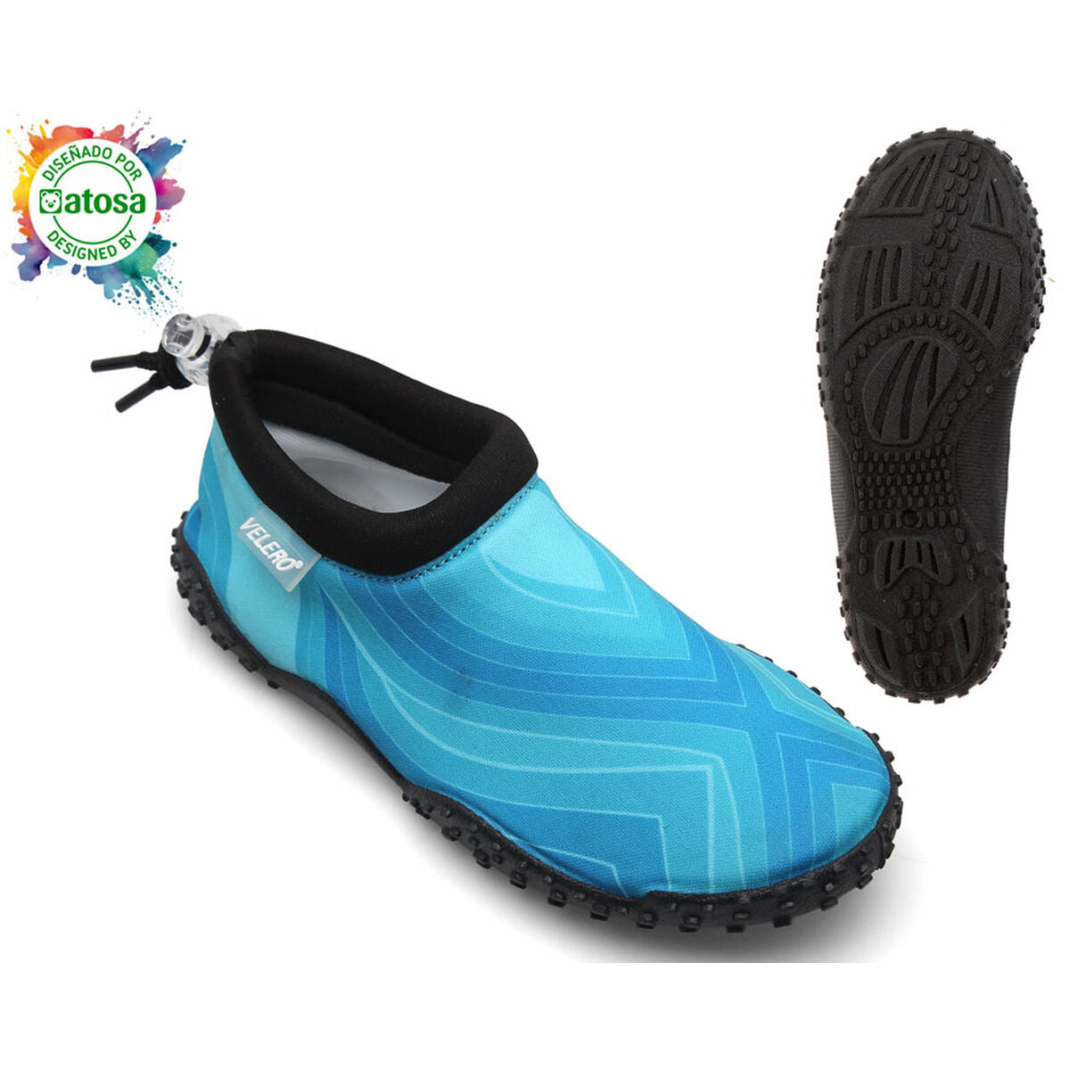 Children's blue socks for outdoor camping adventures, designed for comfort and style. Perfect for kids! Revlando.com