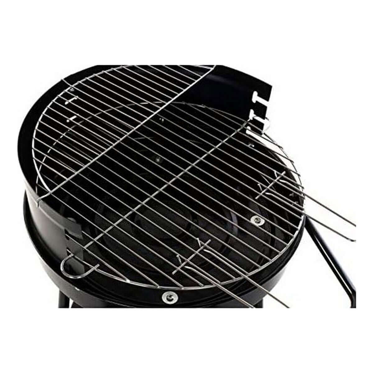 Coal Barbecue with Wheels DKD Home Decor Black Metal Plastic 59 x 49,5 x 82 cm-6