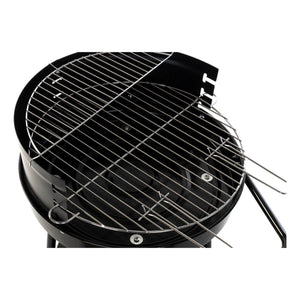 Coal Barbecue with Wheels DKD Home Decor Black Metal Plastic 59 x 49,5 x 82 cm-3