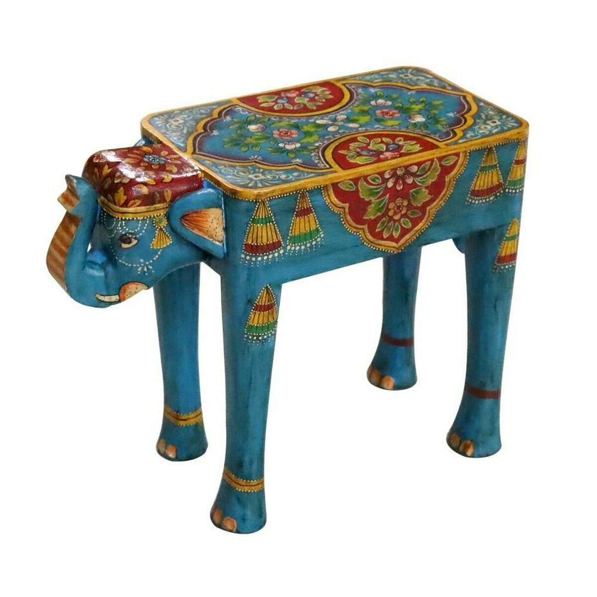 Side table DKD Home Decor Multicolour Wood Mango wood MDF Wood 58 x 29 x 40 cm-0