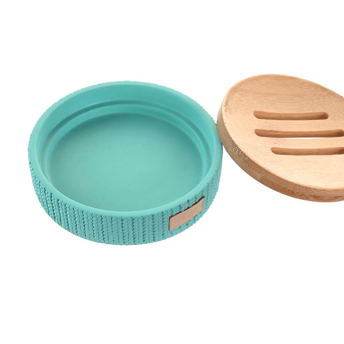 Soap dish DKD Home Decor 11 x 11 x 2,5 cm Cement Green-0