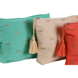 Travel Vanity Case Home ESPRIT Green Beige Coral 25 x 5 x 20 cm (3 Units)-2