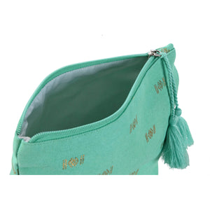 Travel Vanity Case Home ESPRIT Green Beige Coral 25 x 5 x 20 cm (3 Units)-1