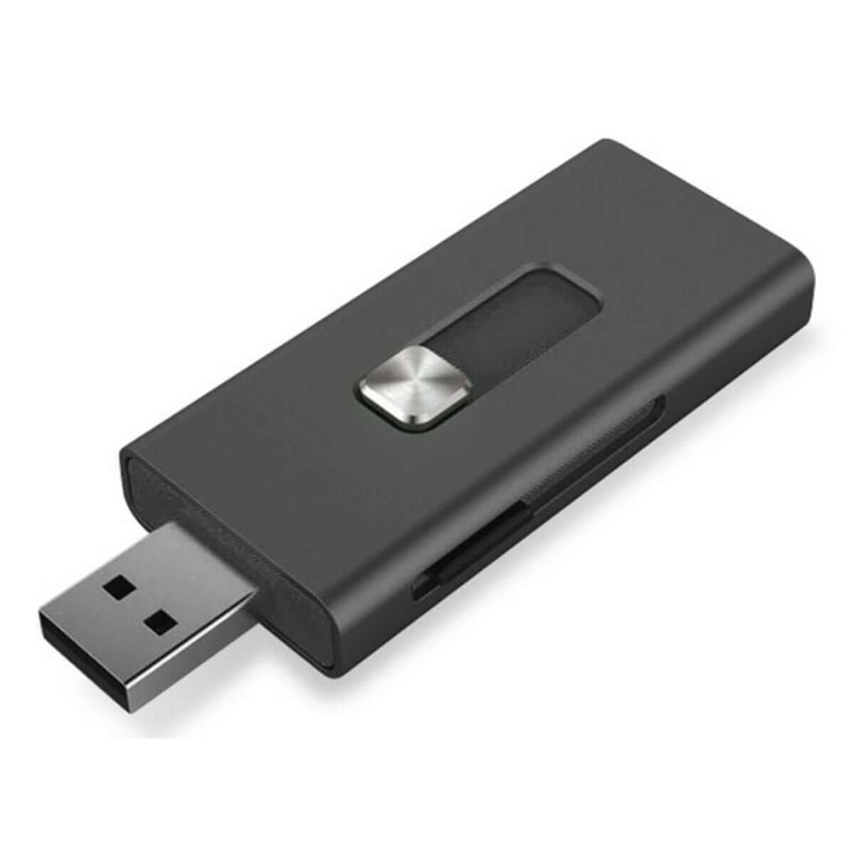 Card Reader KSIX Micro SD Black-0