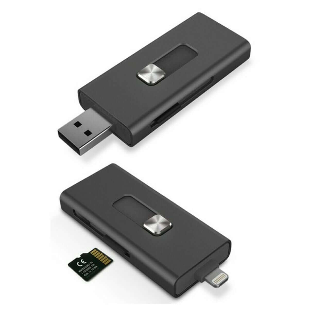 Card Reader KSIX Micro SD Black-9