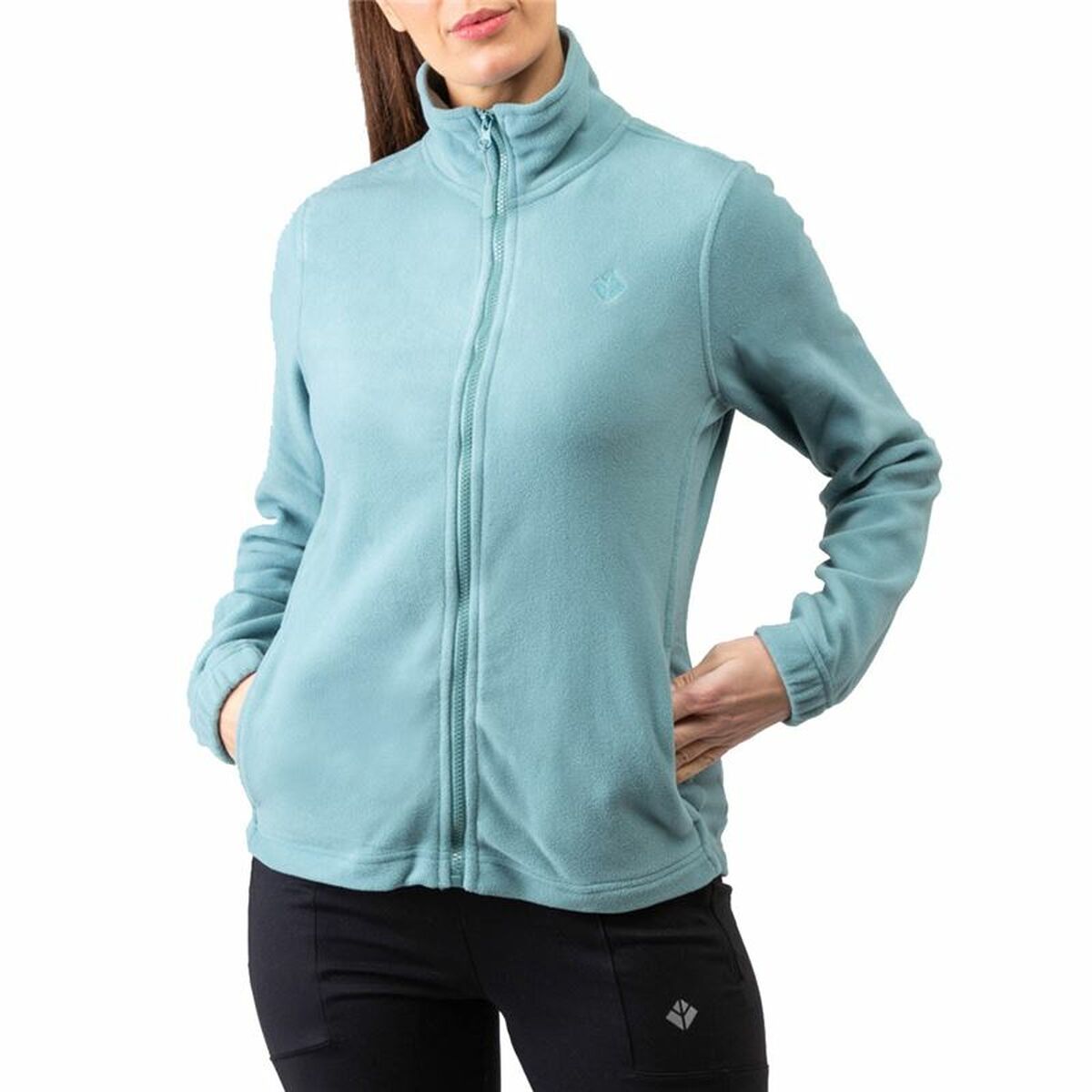 Fleece Lining Alphaventure Bisuecia Blue Lady jacket for outdoor adventures, ideal for camping and active lifestyles.