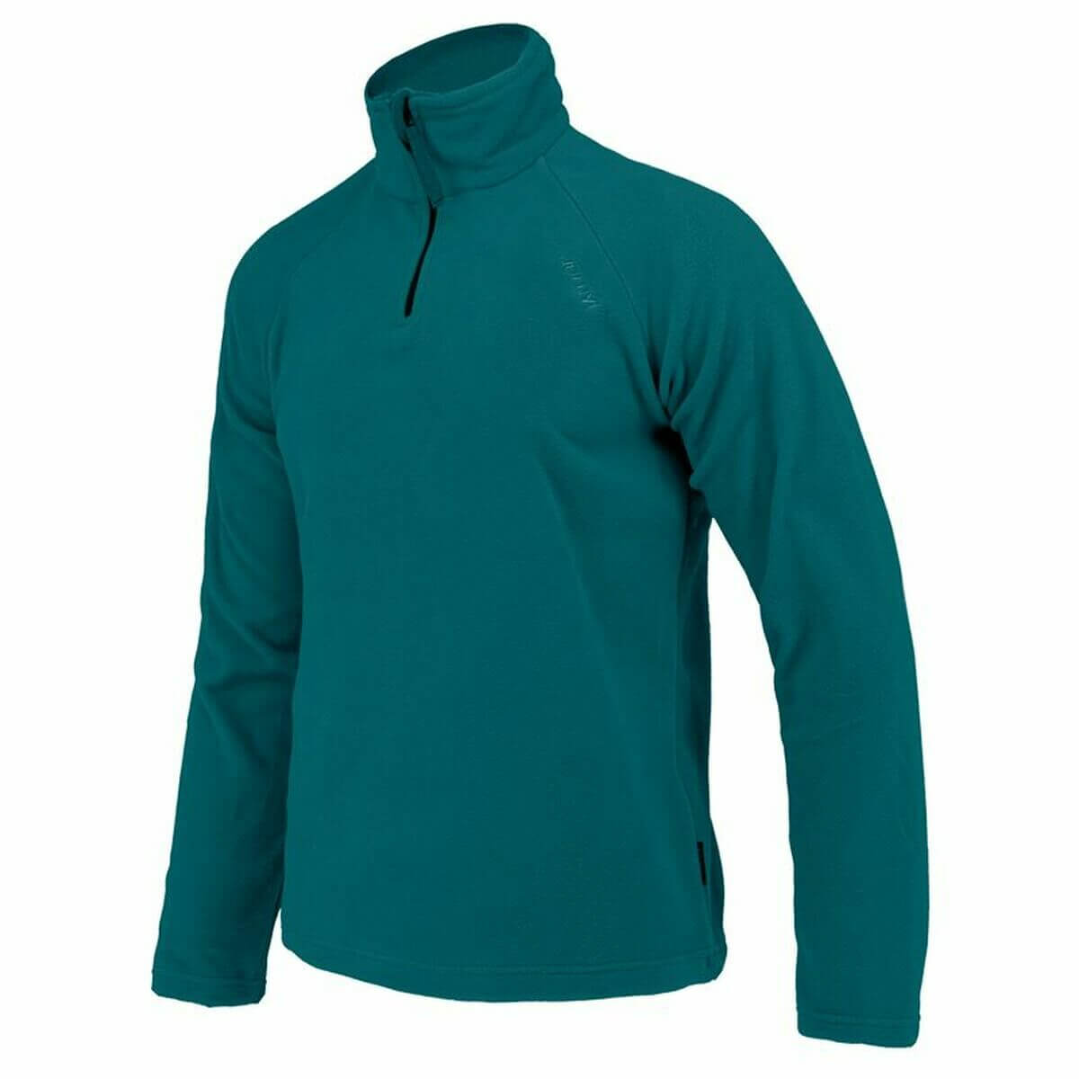 Fleece Lining Joluvi Surprise Half Children's Cyan pullover, perfect for outdoor camping adventures, available at revlando.com.