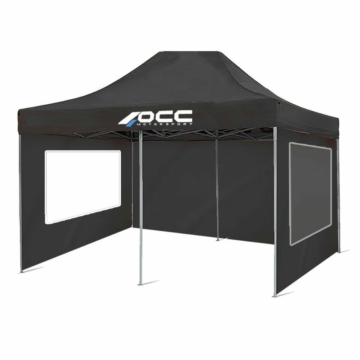 Tent Wall OCC Motorsport OCCCARP33 Black Oxford 420D 6 x 2 m Window-0