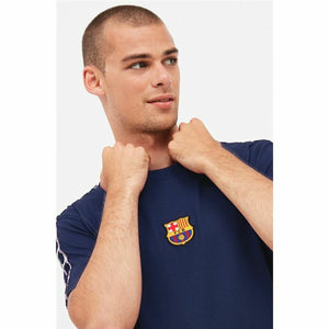 Men's Short-sleeved Football Shirt F.C. Barcelona Navy Blue-5