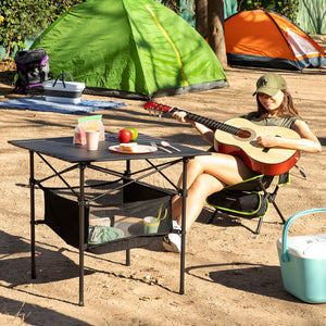 Folding Camping Table with Basket and Cover Folble InnovaGoods-14