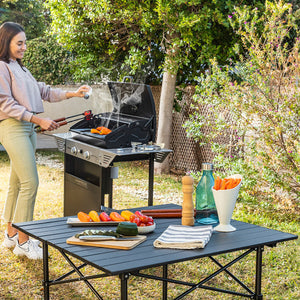 Folding Camping Table with Basket and Cover Folble InnovaGoods-12