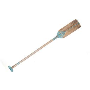 Wall Decoration Romimex Turquoise Paddle 17 x 142 x 4 cm-0