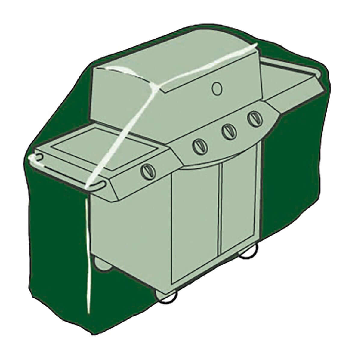 Protective Cover for Barbecue Altadex Green Polyethylene 103 x 58 x 58 cm-0