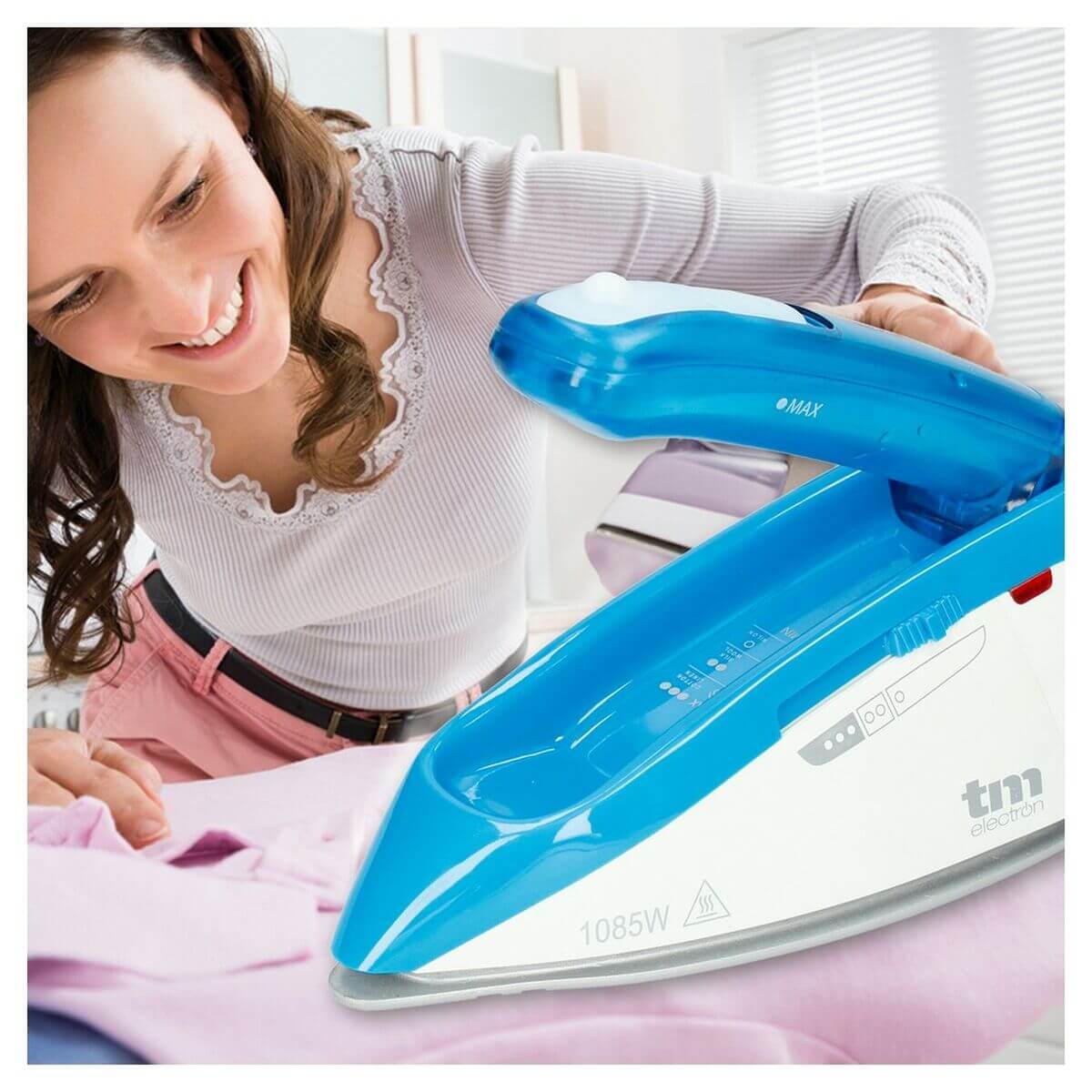 Steam Iron TM Electron Blue 1085 W (Travel)-0