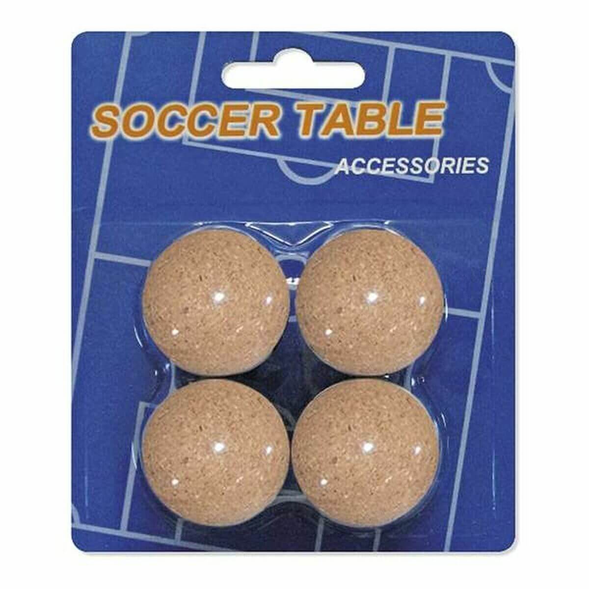 Balls PL2180 Soccer Table Accessories, cork material, pack of 4 for enhancing table football play, from revlando.com.