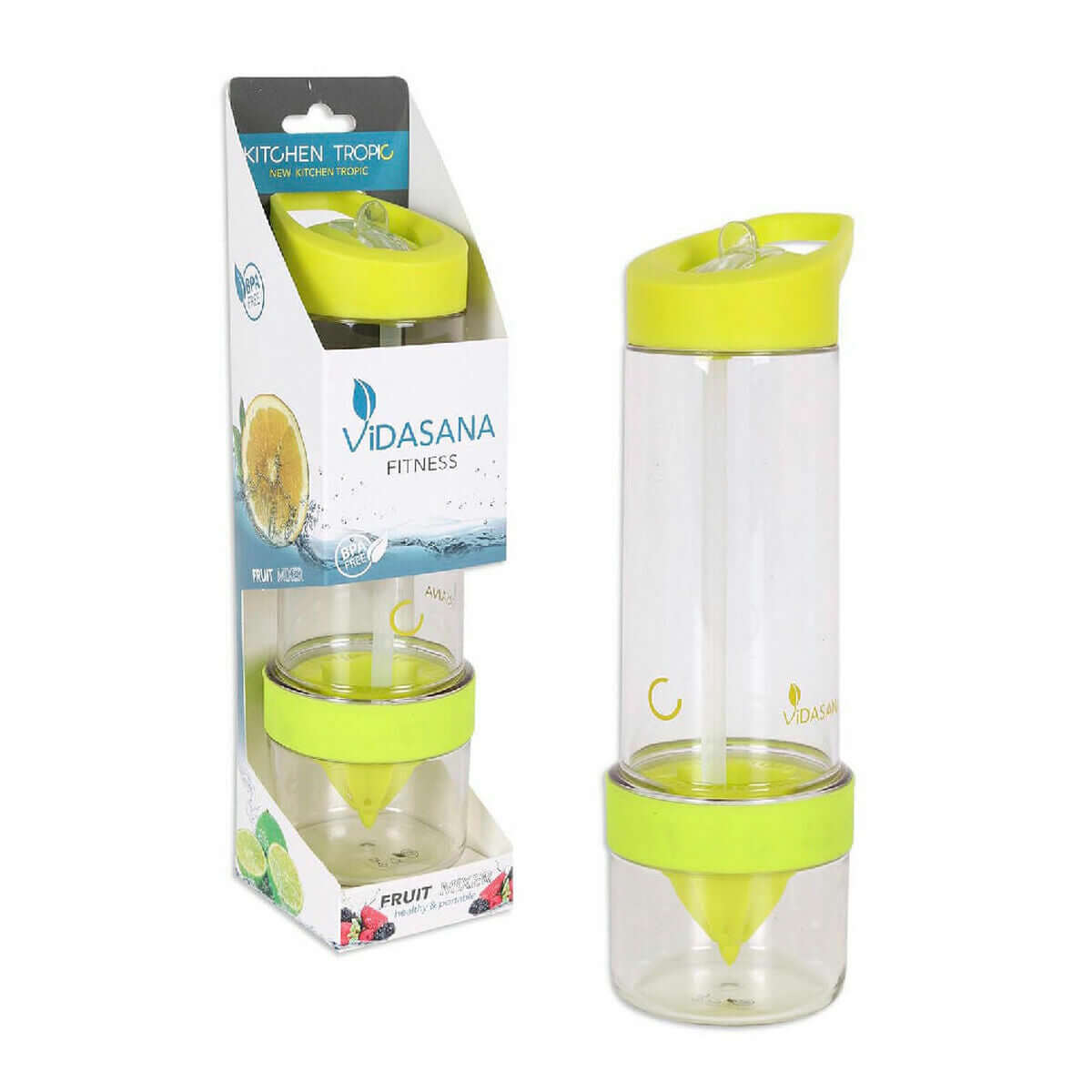 Bottle Kitchen Tropic Yellow 7,5 x 24,5 cm Mixer (2 Units)-0