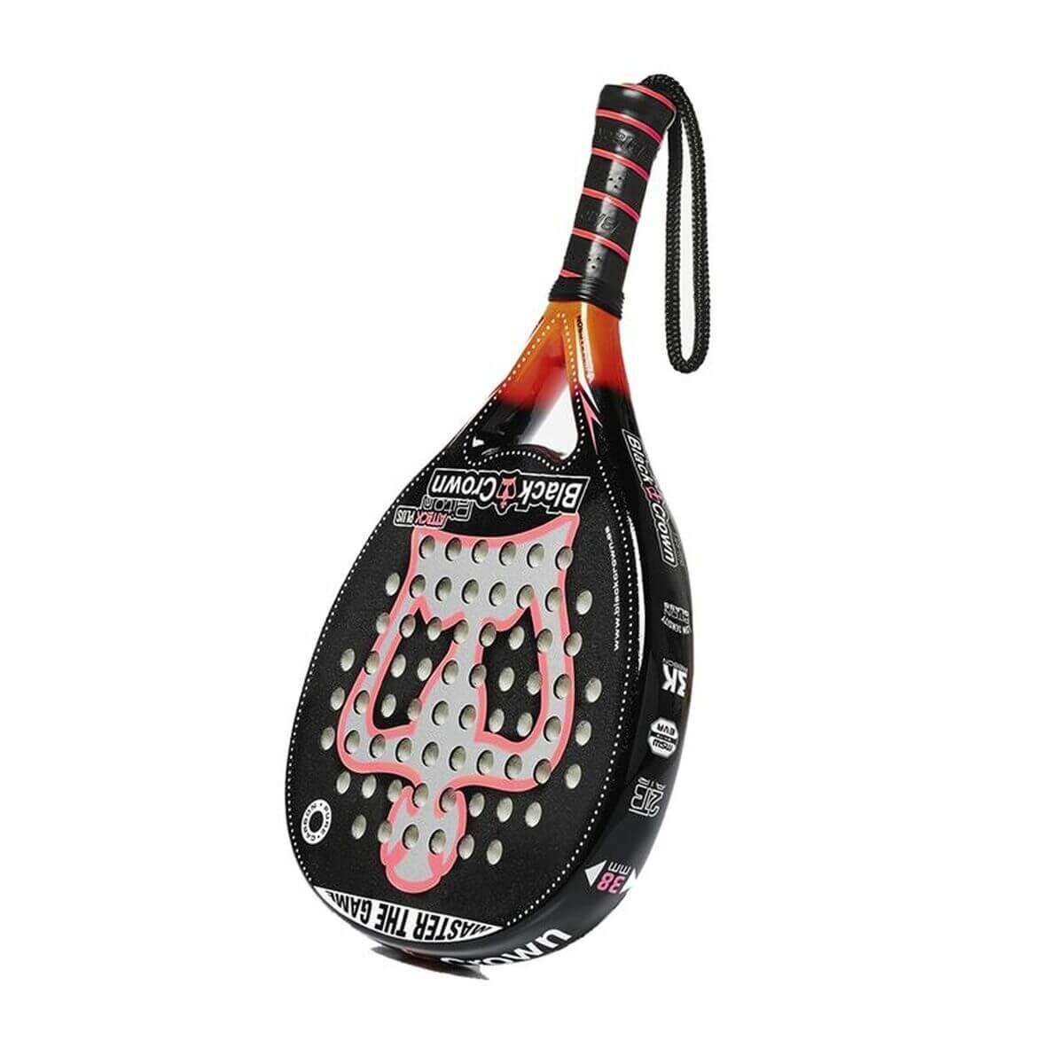 Padel Racket Black Crown Piton Attack Plus Black-0