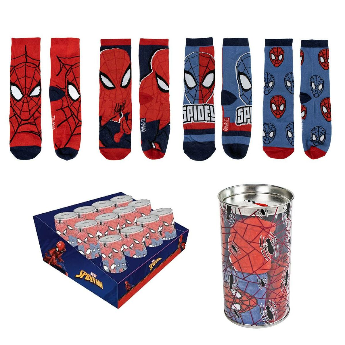 Socks Spider-Man Socks Unisex 4 pairs-11