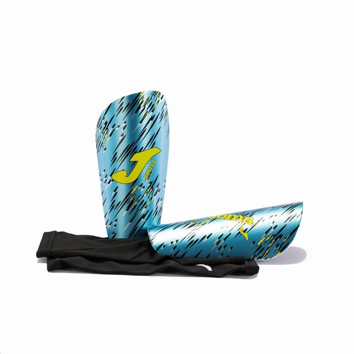 Football shinguards Joma Sport Spider in indigo blue, ideal for outdoor adventures, available at revlando.com.