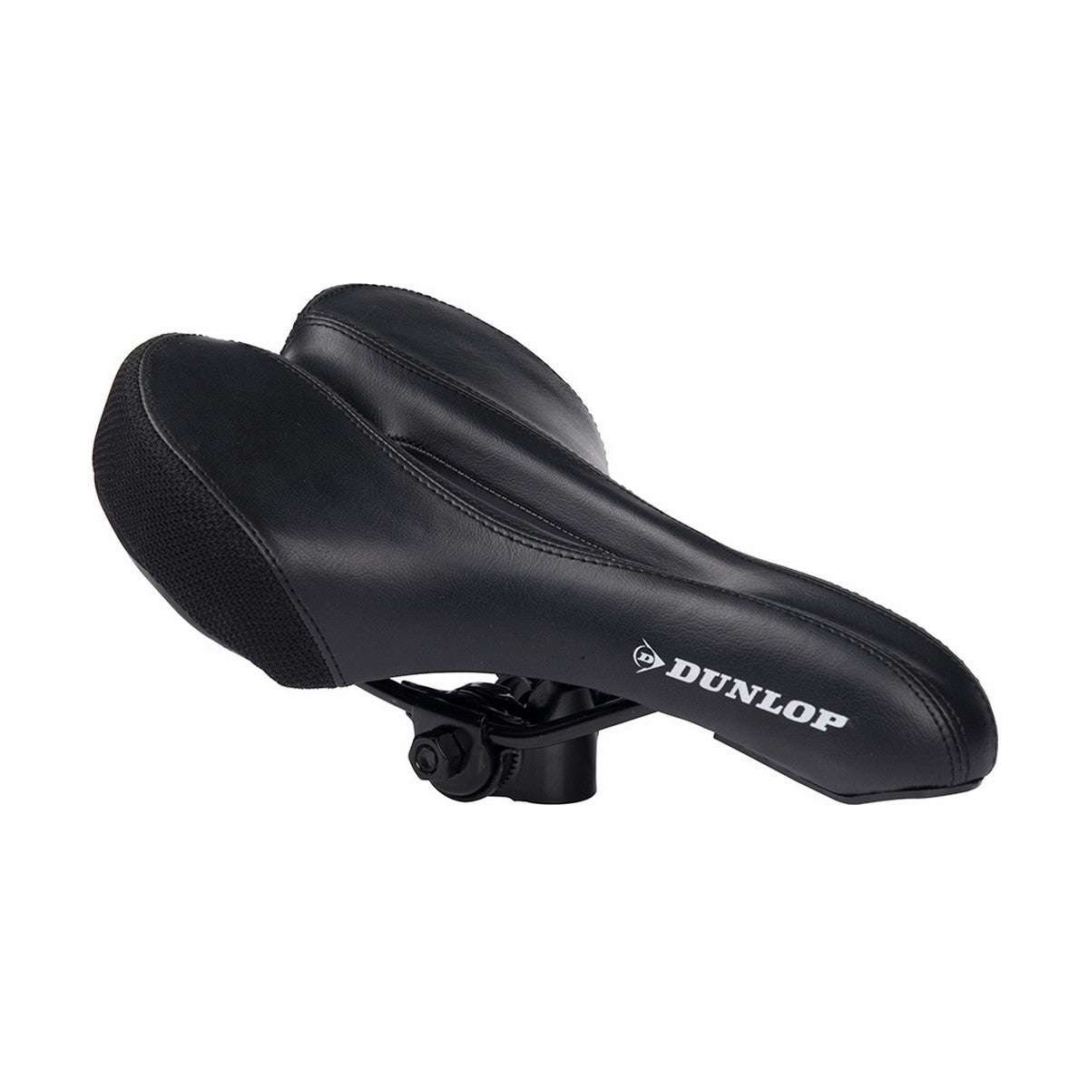 Dunlop saddle bicycle in black, perfect for outdoor adventures and camping products. Buy at revlando.com.