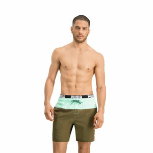 Men’s Bathing Costume Puma Swim Olive-2