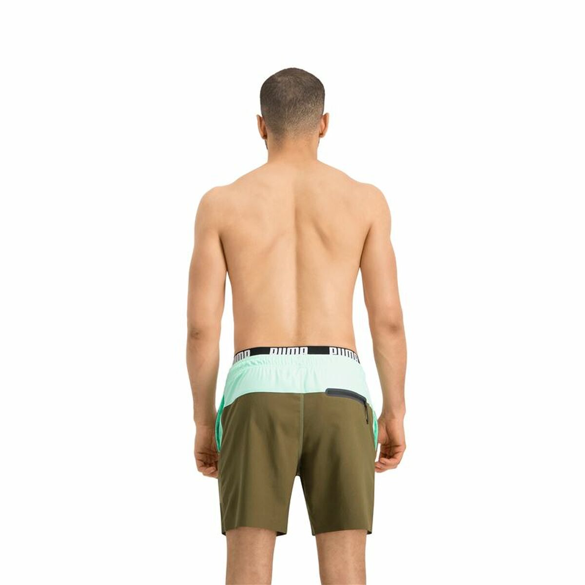 Men’s Bathing Costume Puma Swim Olive-0