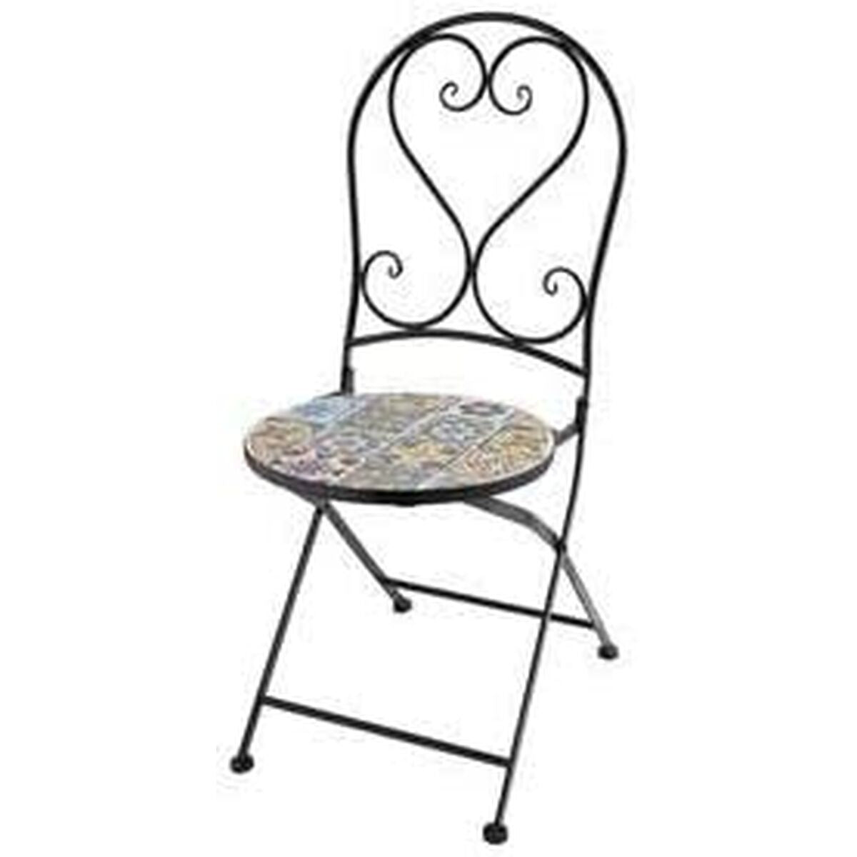 Garden chair Praha Black Exterior Iron (39 x 47 x 94 cm)-2