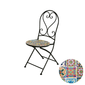 Garden chair Praha Black Exterior Iron (39 x 47 x 94 cm)-0