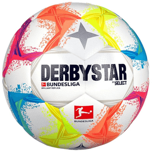 Derbystar Bundesliga Brillant Replica v22 Soccer Ball - High-Quality, Durable, Colorful Design