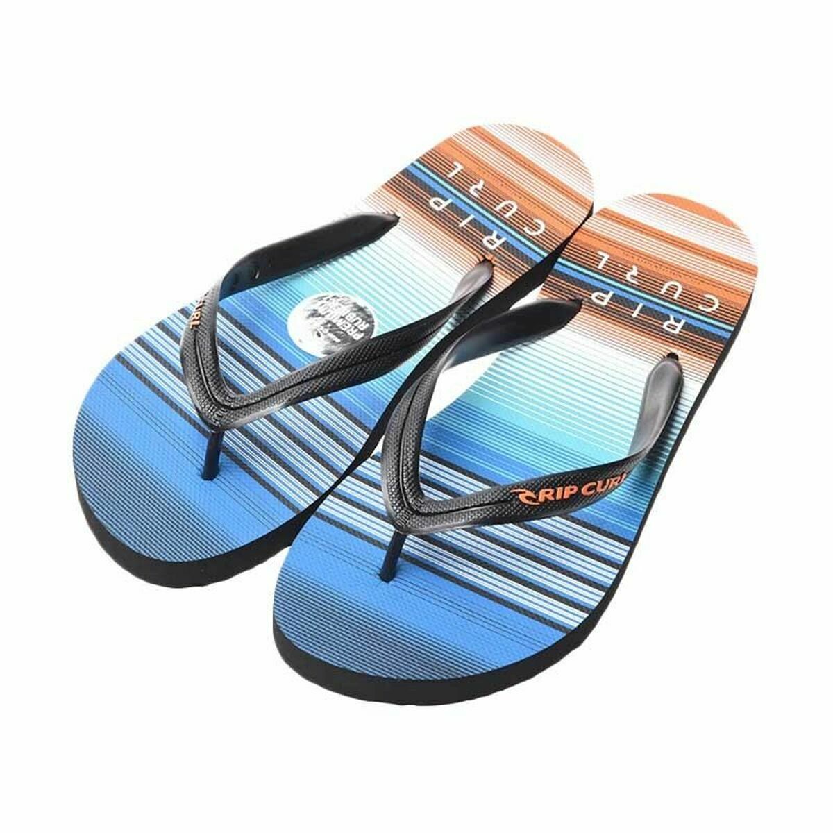 Men's Rip Curl Aggrograde flip flops in multicolour for outdoor adventures and summer fun, ideal for camping and pool use.