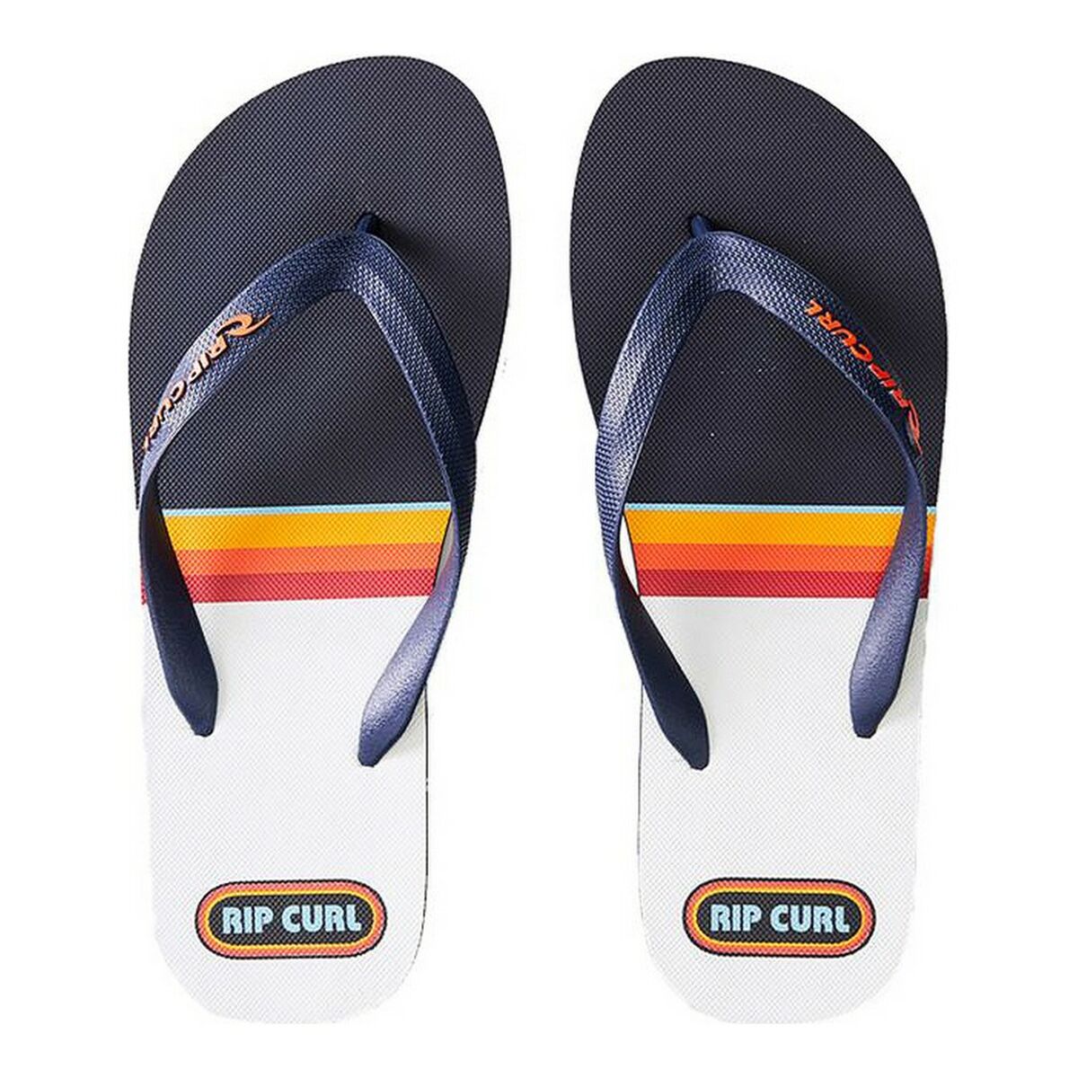 Men's Flip Flops Rip Curl Revival Strip Black White-0