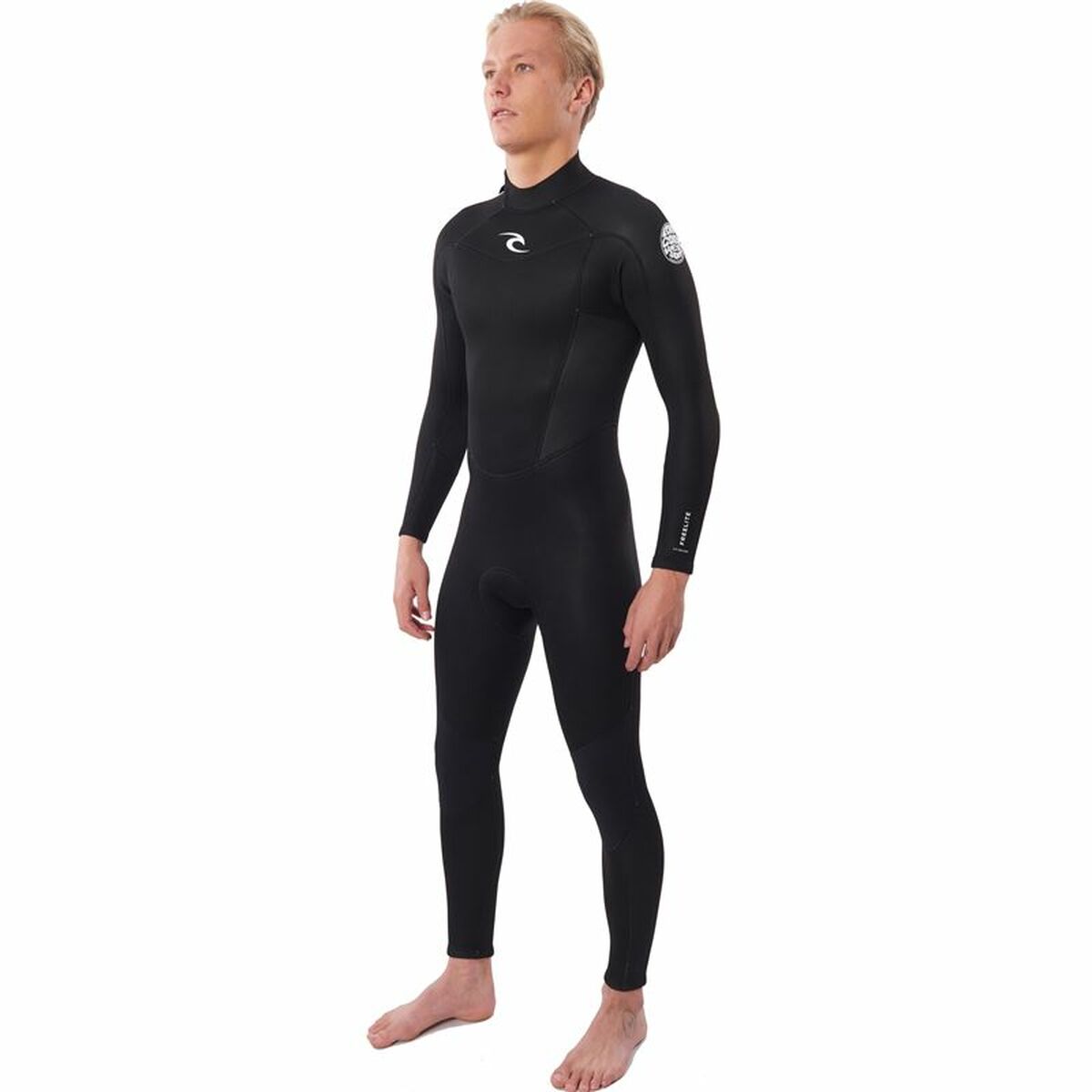 Neoprene Freelite Rip Curl 4/3 wetsuit for outdoor sports, perfect for camping adventures, available at revlando.com.