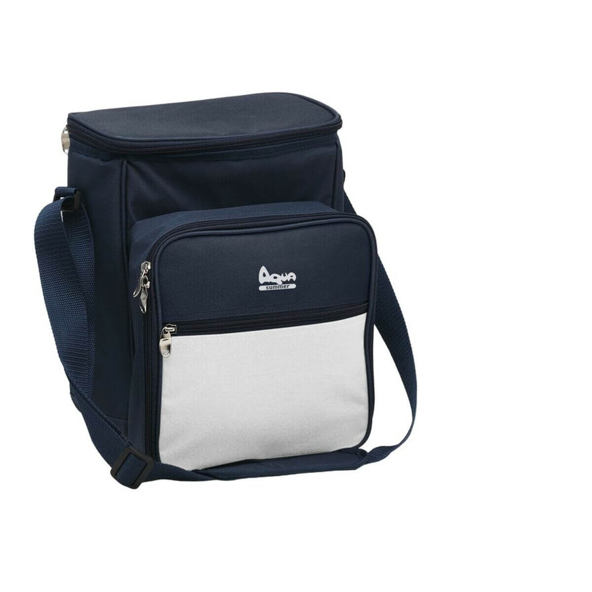 Navy blue Cool Bag 25 x 33 cm made of polystyrene, perfect for outdoor adventures and camping. Shop now at revlando.com.