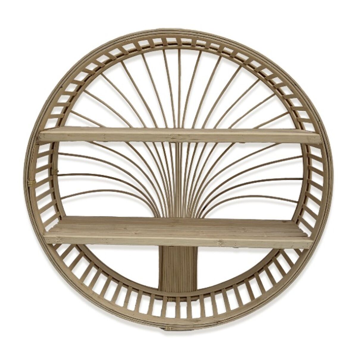 Shelves Versa Bamboo 13 x 50 x 50 cm Circular-0