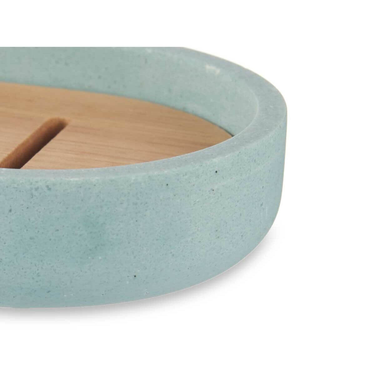 Soap dish Berilo B5456BC-4 - 457 Blue Resin Bamboo 12,5 x 2,5 x 8,5 cm (6 Units)-0