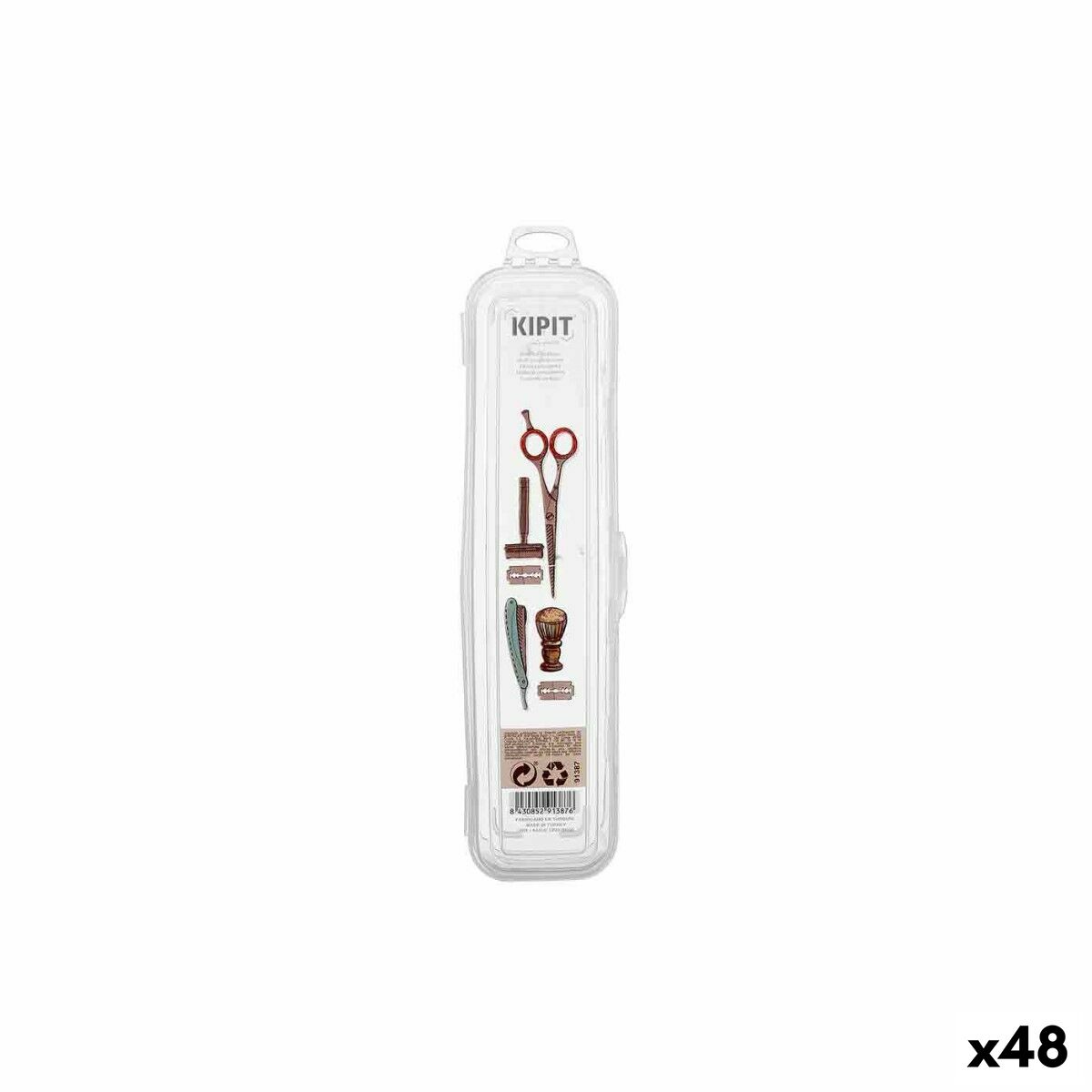 Case Kipit 2 Transparent Travel Shaving Set (48 Units)-0