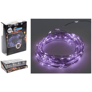 Wreath of LED Lights Lifetime Violet 7 m 2 m Solar-2