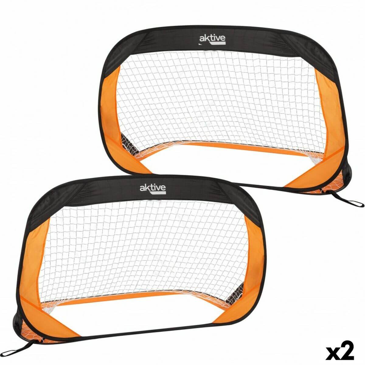 Set of 2 football goals Aktive 120 x 80 x 80 cm (2 Units)-0