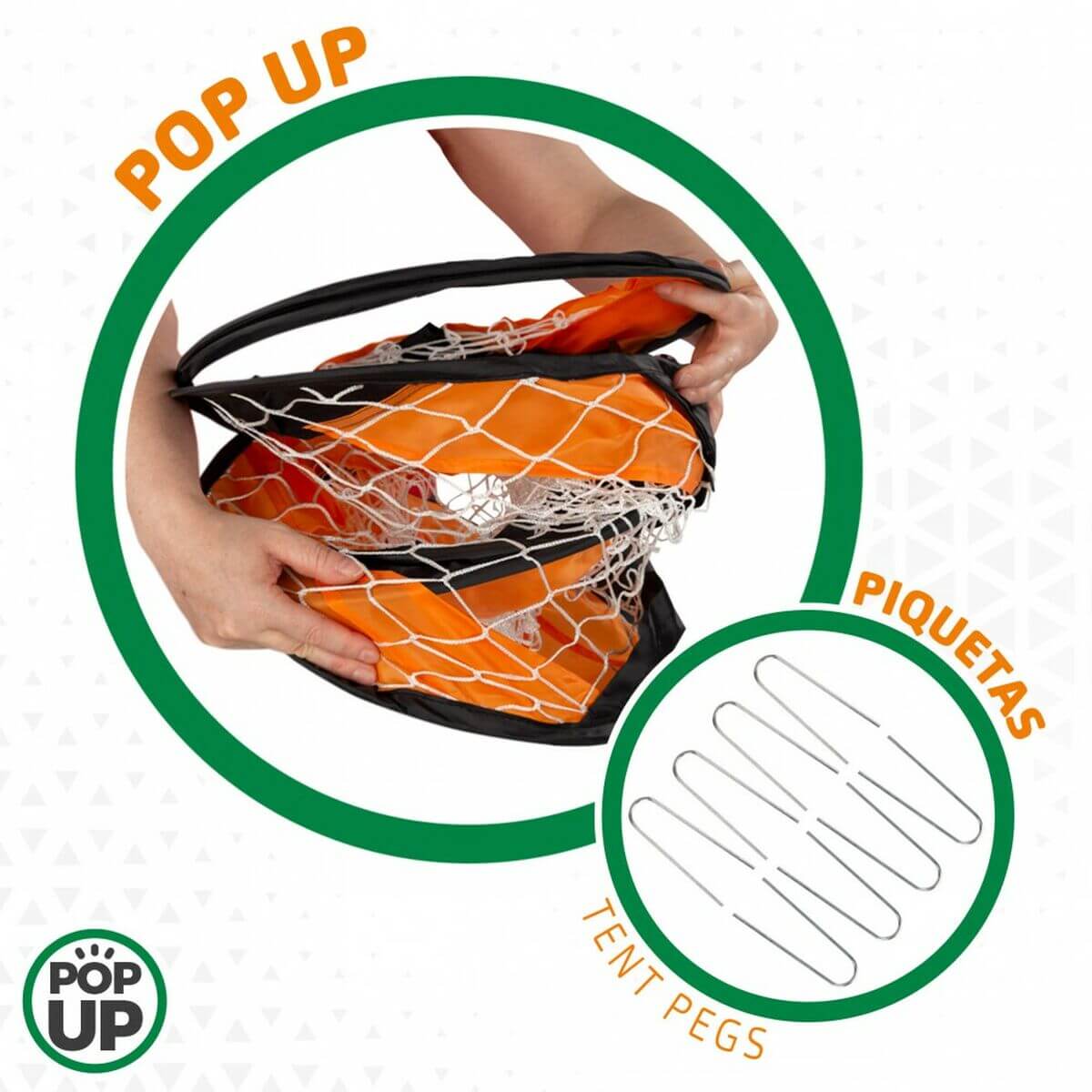 Set of 2 football goals Aktive 120 x 80 x 80 cm (2 Units)-2