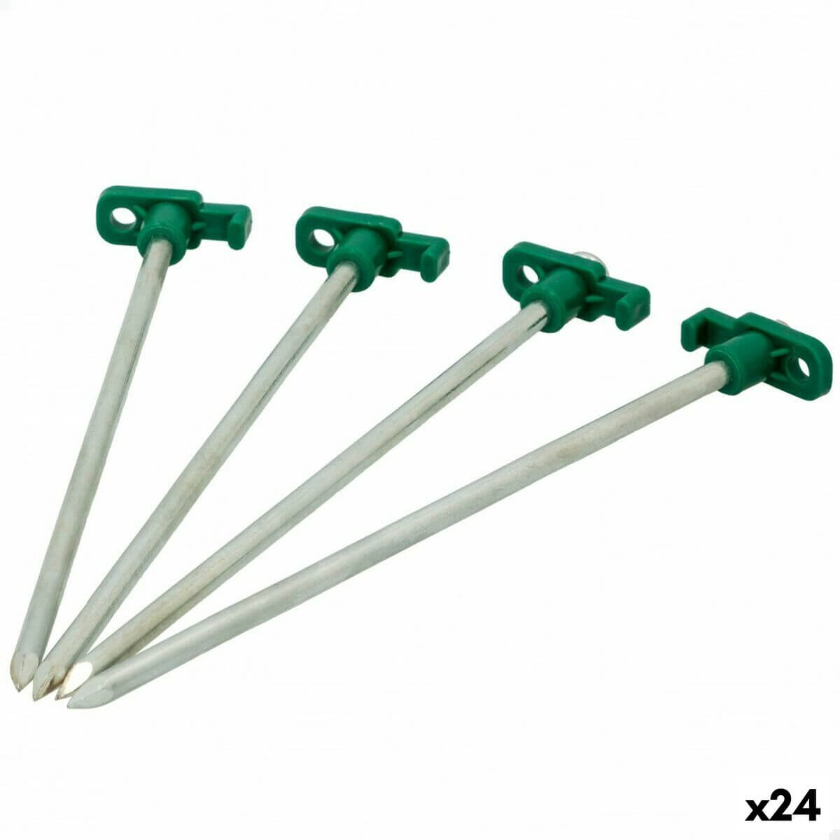 Camping pegs set of 4, 25 cm long, outdoor adventure tools available in packs of 24 from revlando.com.